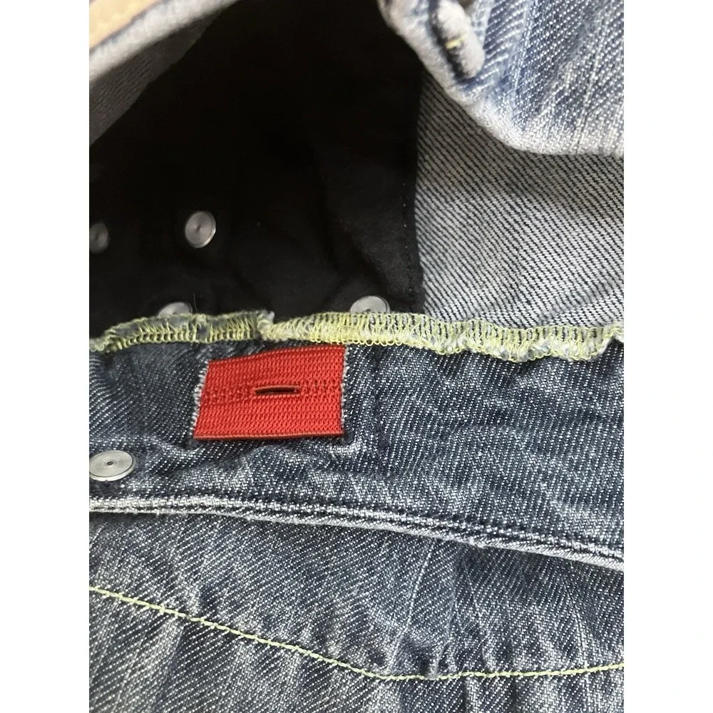 Vintage Y2K 2000s Levi's Denim Skirt Girls 6 Ruffle Country Western